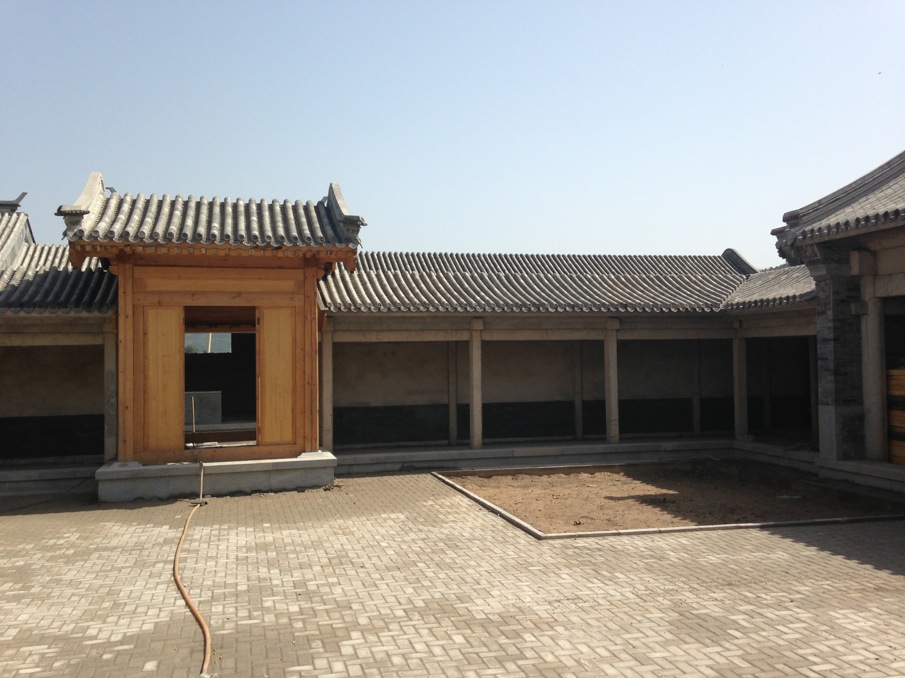 山西中陽四進院施工案例